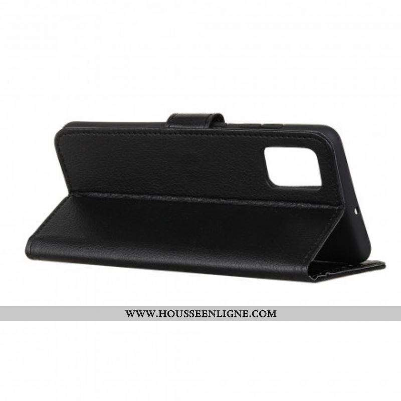 Housse Moto G100 Simili Cuir Litchi Traditionnel