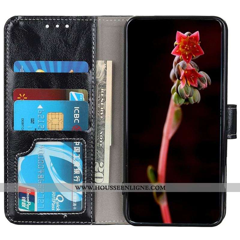 Housse Moto G200 5G Brillante et Coutures Apparentes