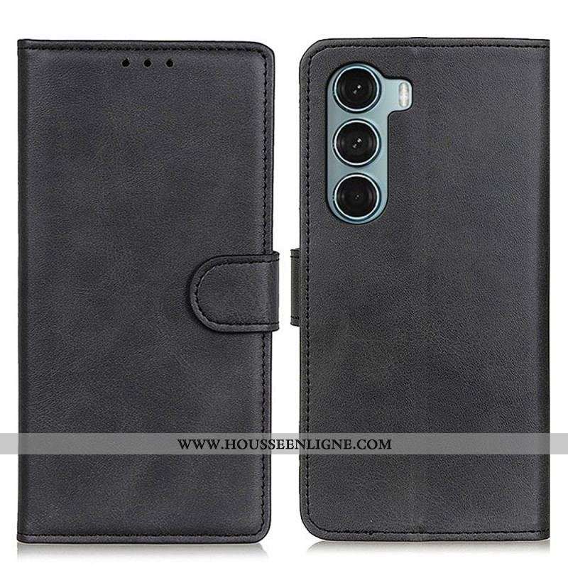Housse Moto G200 5G Effet Cuir Matte Rétro