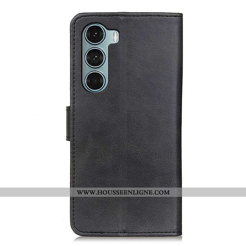 Housse Moto G200 5G Effet Cuir Matte Rétro