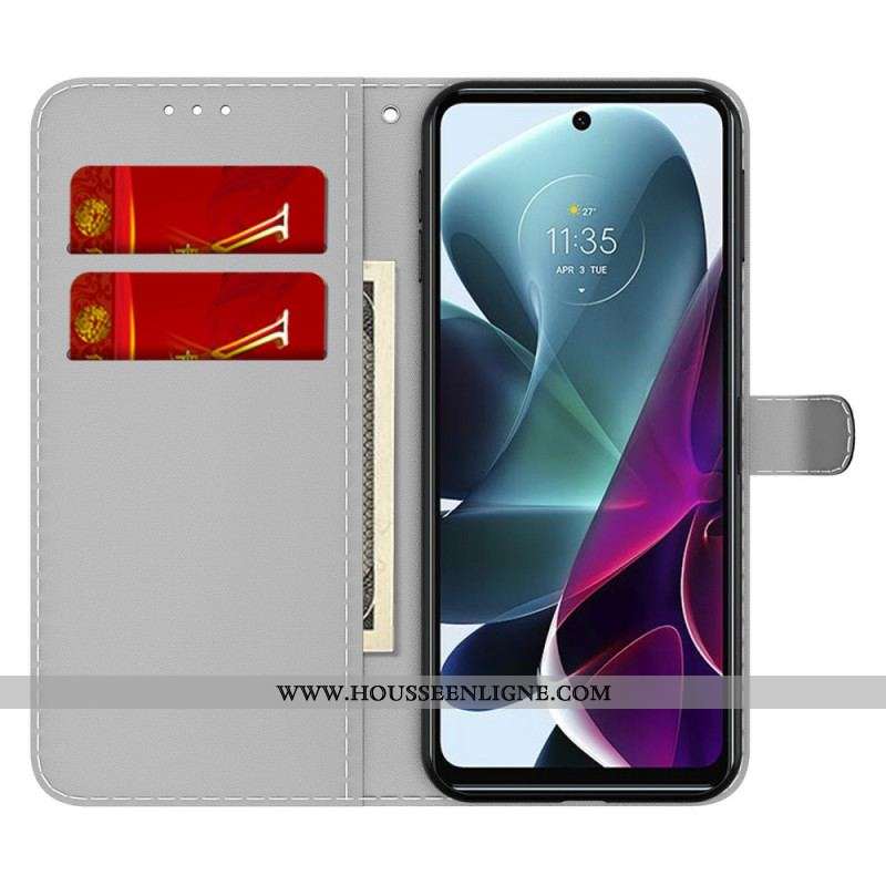 Housse Moto G200 5G Motif Abstrait