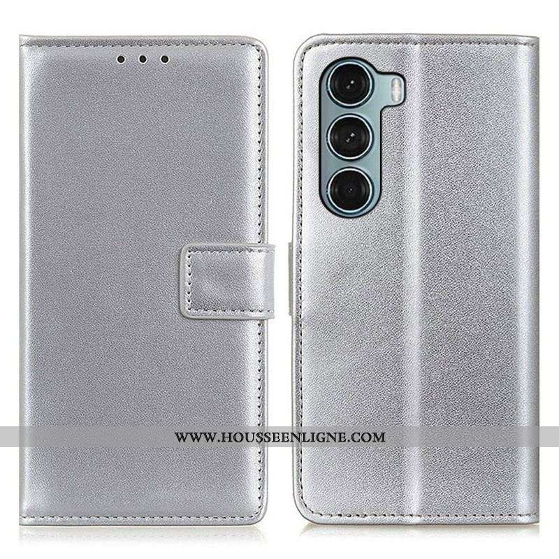 Housse Moto G200 5G Simili Cuir Simple