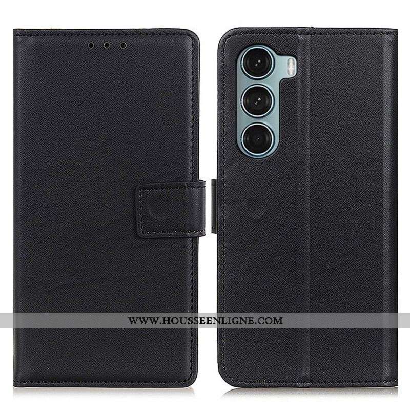 Housse Moto G200 5G Simili Cuir Simple