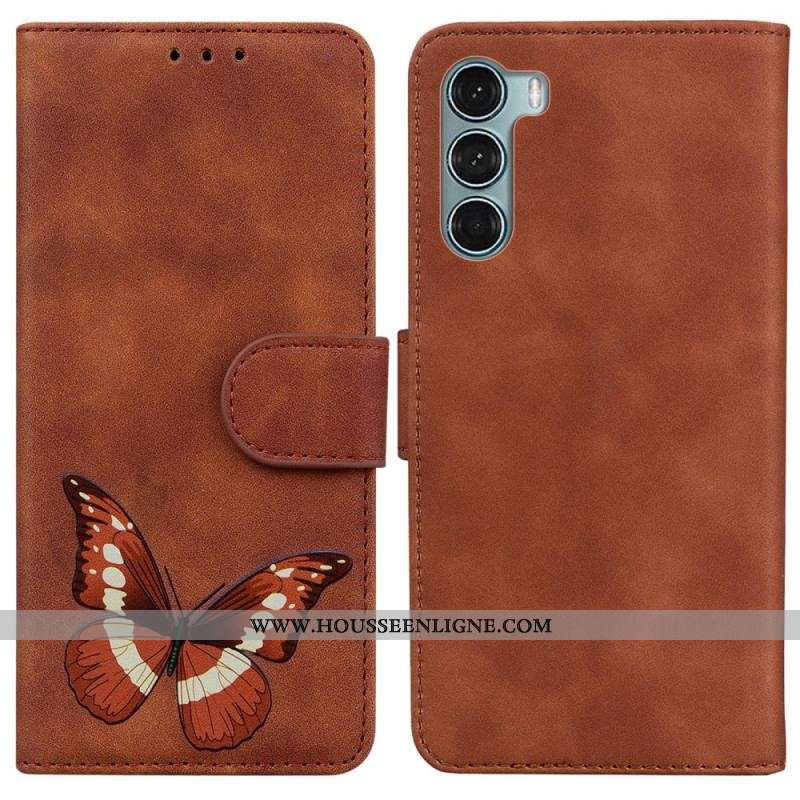 Housse Moto G200 5G Skin-Touch Papillon