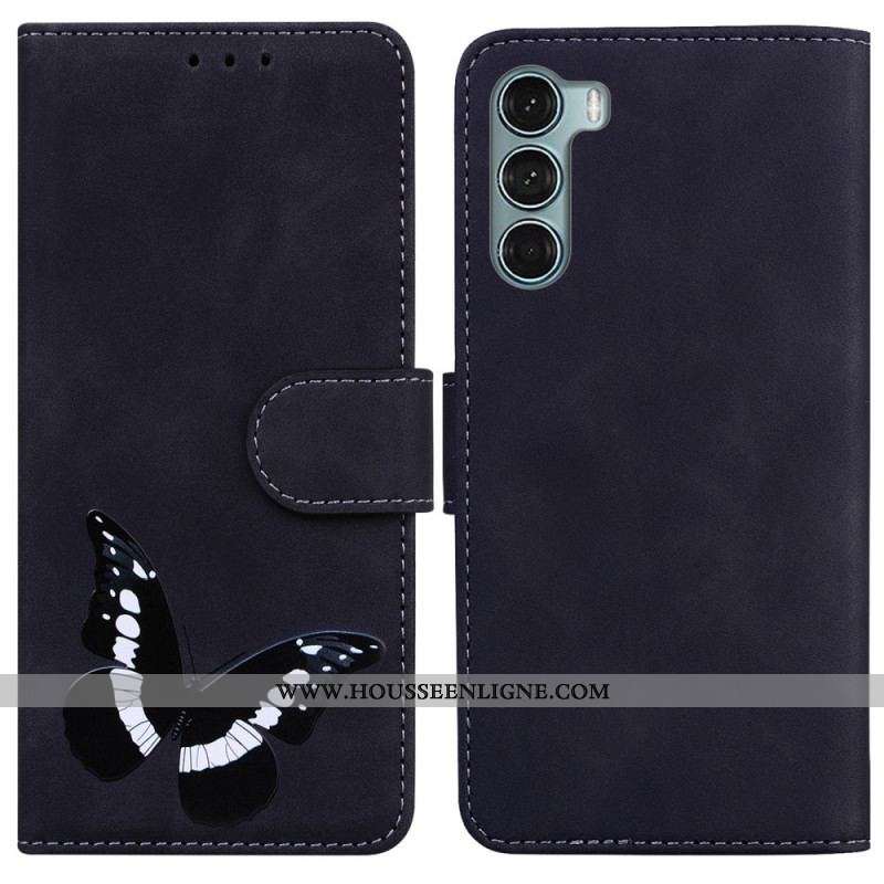 Housse Moto G200 5G Skin-Touch Papillon