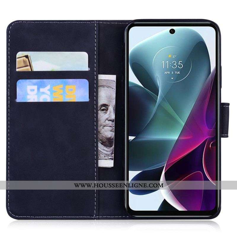 Housse Moto G200 5G Skin-Touch Papillon