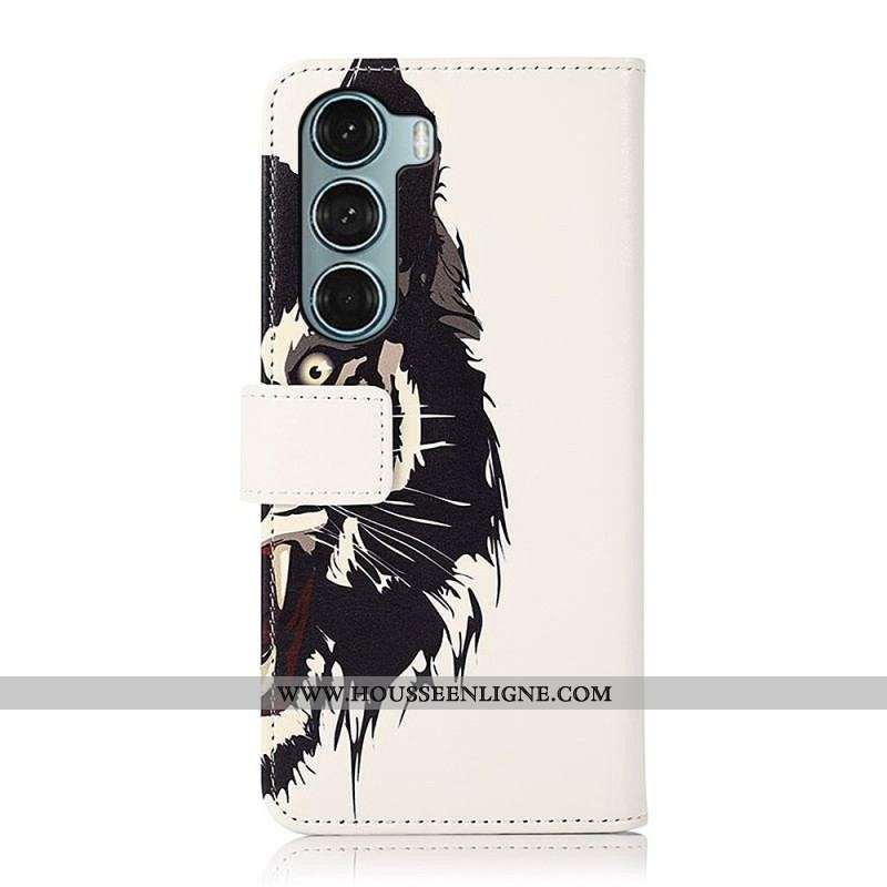 Housse Moto G200 5G Tigre Féroce