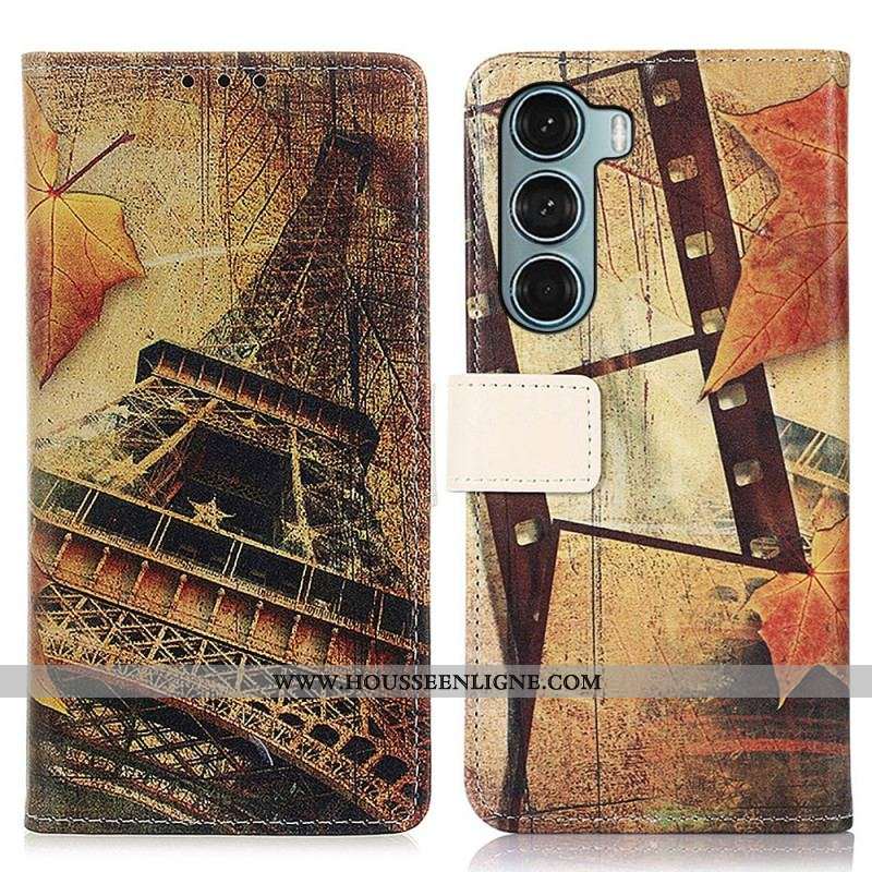 Housse Moto G200 5G Tour Eiffel En Automne