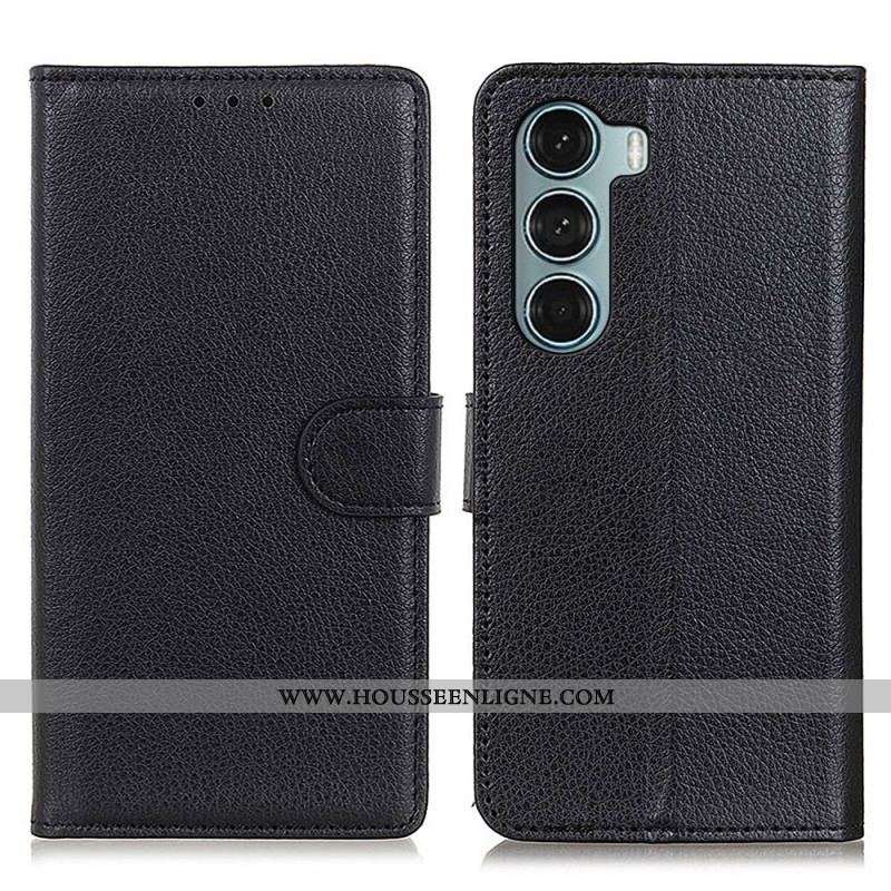 Housse Moto G200 5G Traditionnellement Litchi