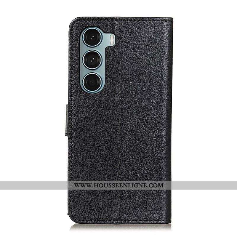 Housse Moto G200 5G Traditionnellement Litchi