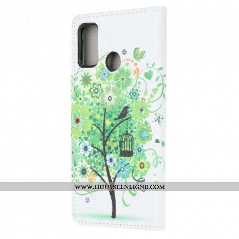Housse Moto G30 / Moto G10 Arbre Fleuri