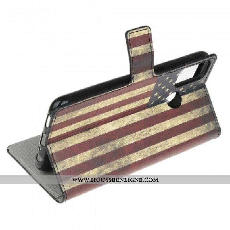 Housse Moto G30 / Moto G10 Drapeau Américain