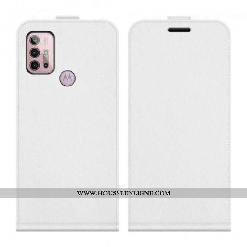 Housse Moto G30 / Moto G10 Effet Cuir Rabat Vertical