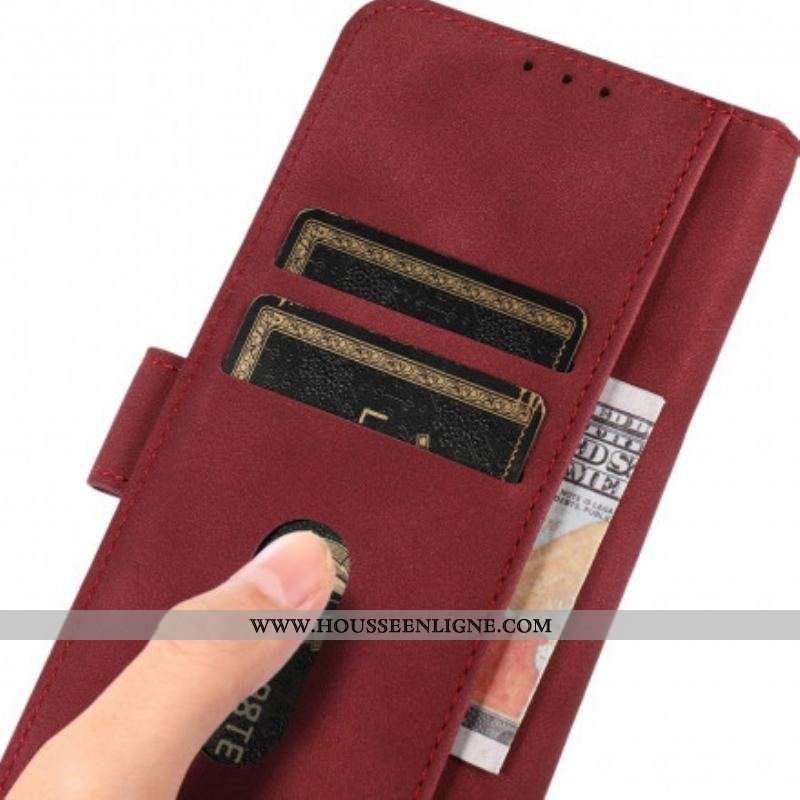 Housse Moto G30 / Moto G10 Effet Cuir Texturé KHAZNEH