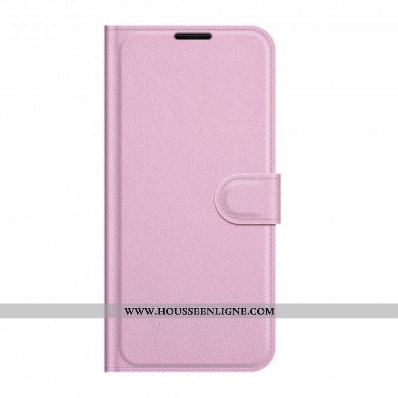 Housse Moto G30 / Moto G10 Effet Litchi Classique