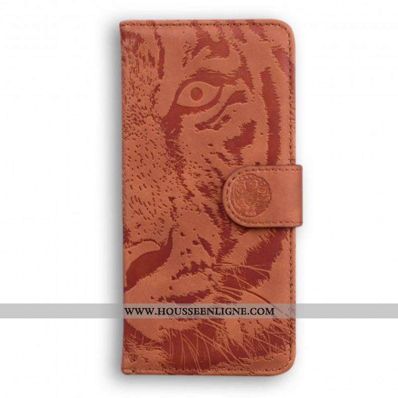 Housse Moto G30 / Moto G10 Empreinte Face de Tigre