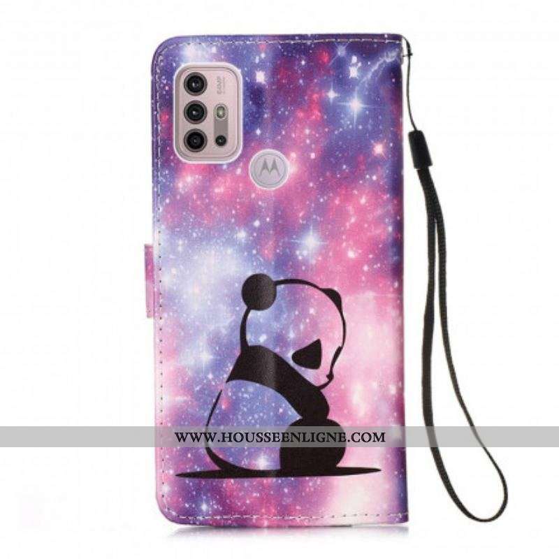 Housse Moto G30 / Moto G10 Panda Galaxie