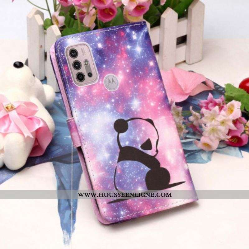 Housse Moto G30 / Moto G10 Panda Galaxie