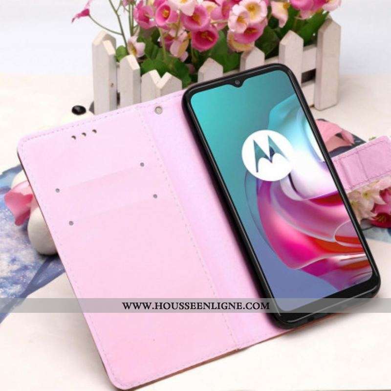 Housse Moto G30 / Moto G10 Panda Galaxie