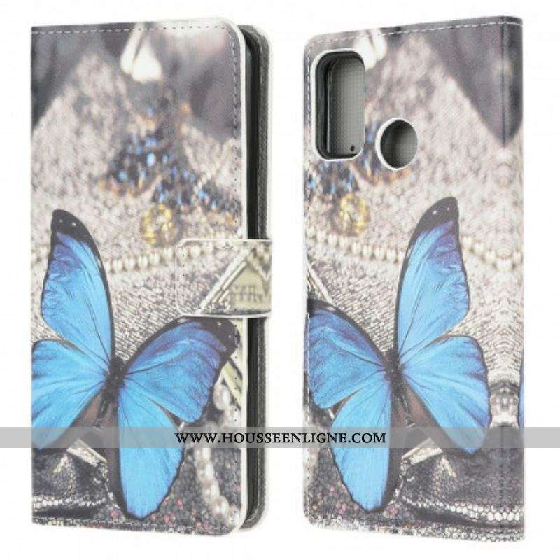 Housse Moto G30 / Moto G10 Papillon Couleur