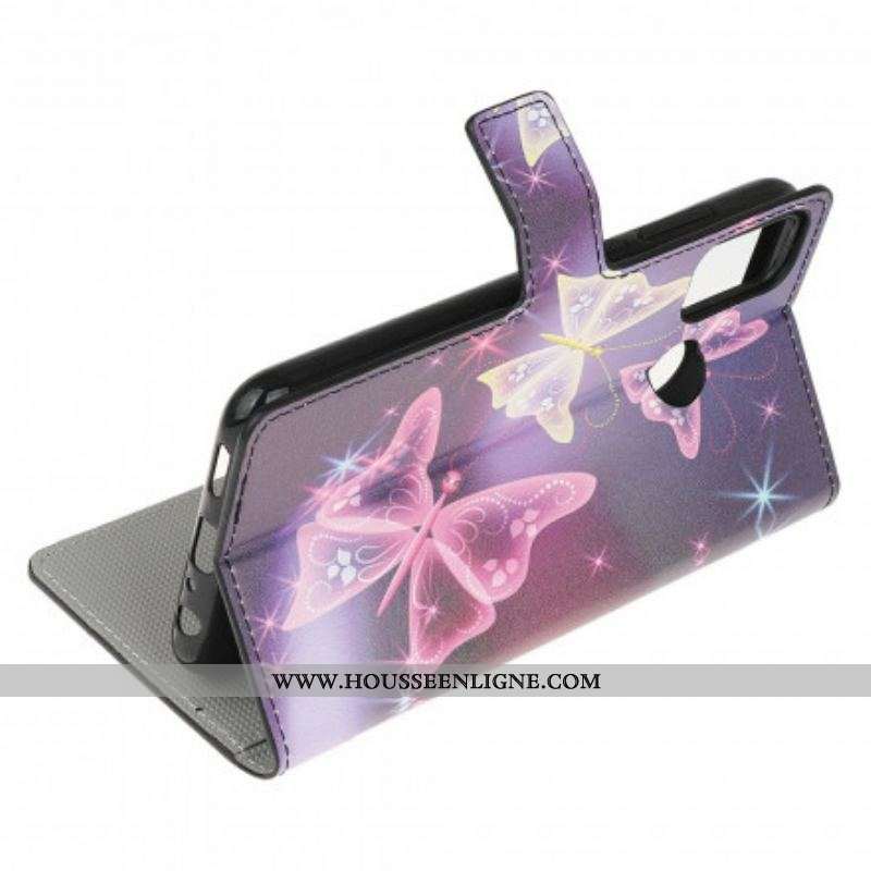 Housse Moto G30 / Moto G10 Papillons et Fleurs