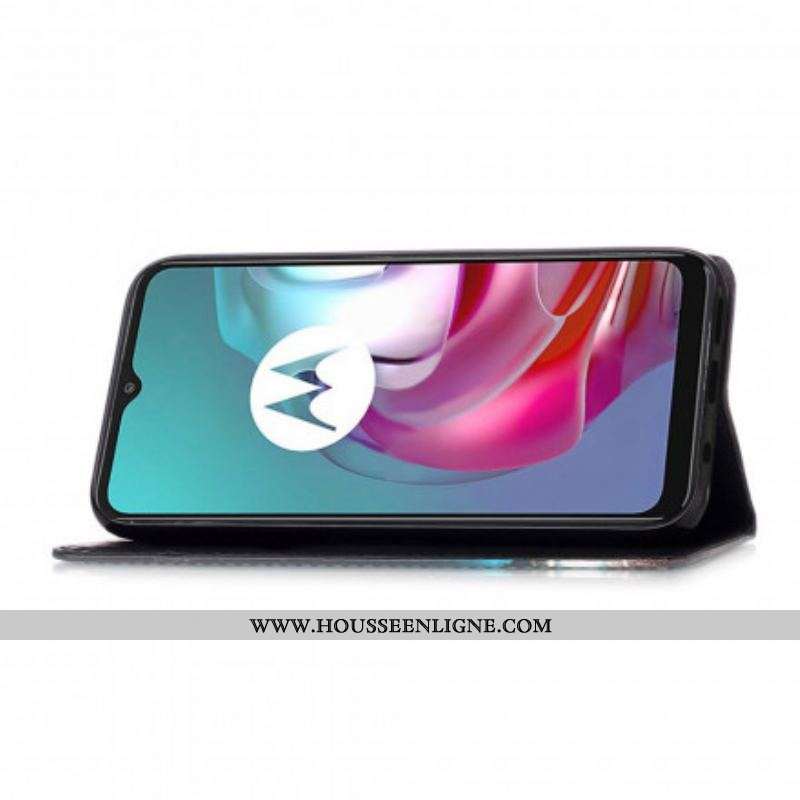 Housse Moto G30 / Moto G10 Roses Dorées