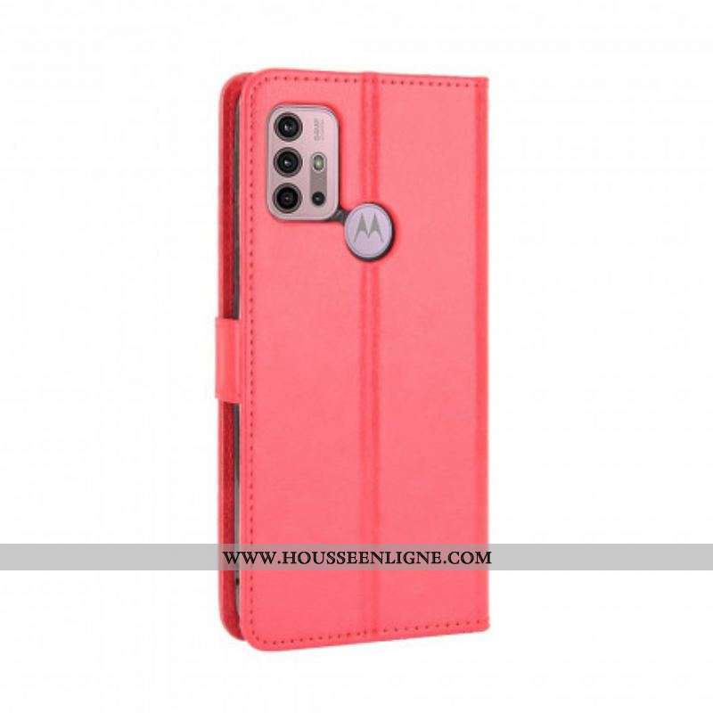 Housse Moto G30 / Moto G10 Simili Cuir Flashy