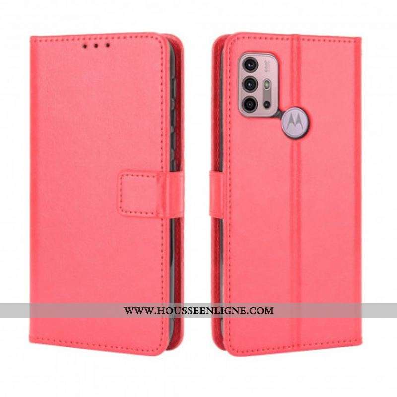 Housse Moto G30 / Moto G10 Simili Cuir Flashy