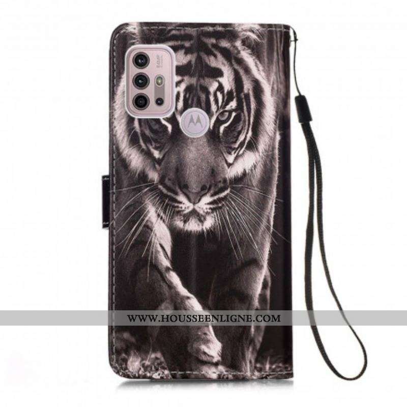 Housse Moto G30 / Moto G10 Tigre de Nuit