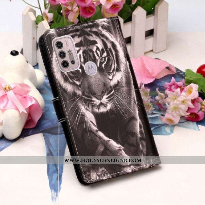 Housse Moto G30 / Moto G10 Tigre de Nuit