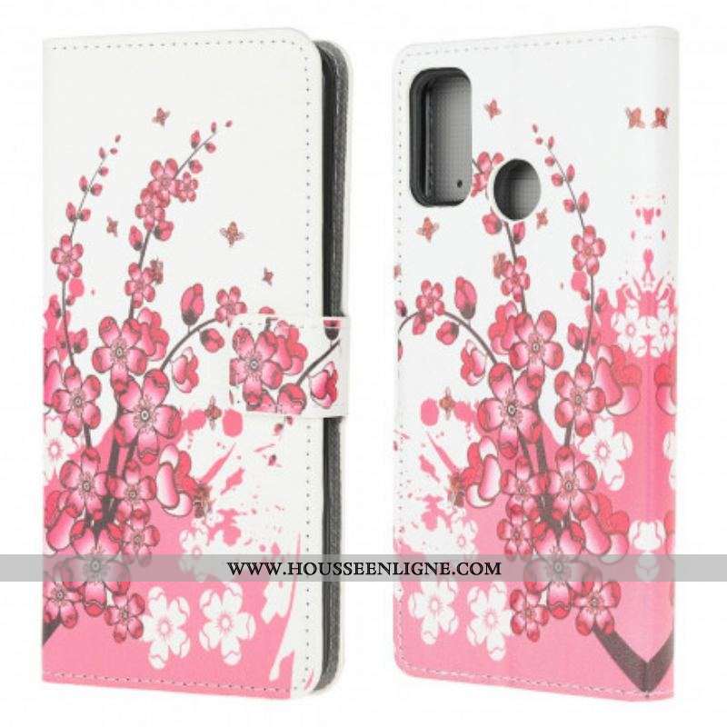 Housse Moto G30 / Moto G10 Tropical Flowers