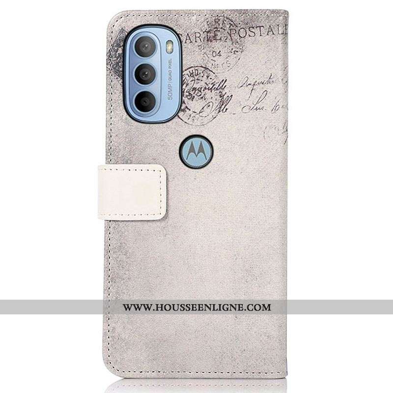 Housse Moto G41 / G31 Chat Voyageur