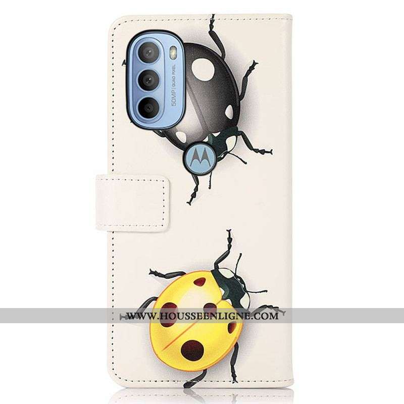 Housse Moto G41 / G31 Coccinelles