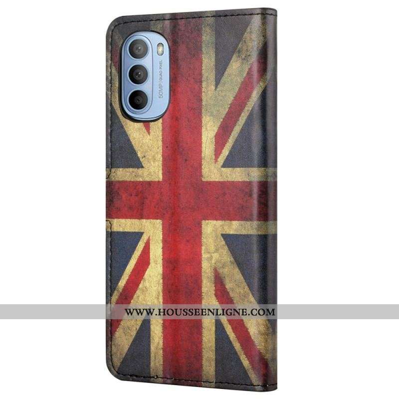 Housse Moto G41 / G31 Drapeau Angleterre