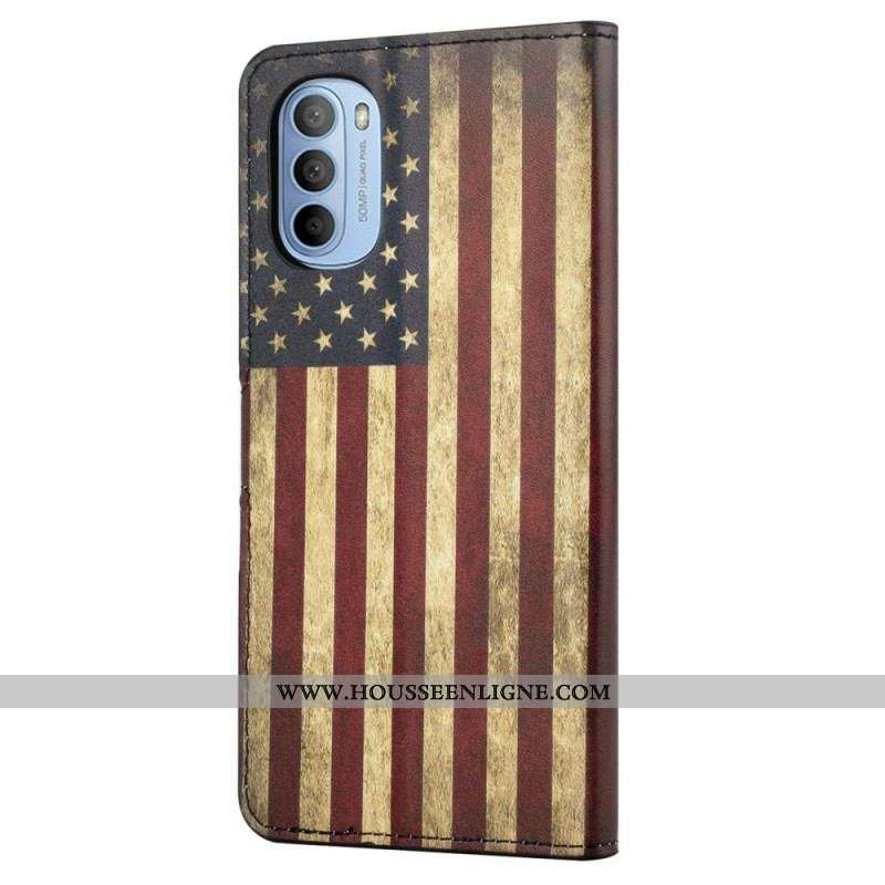 Housse Moto G41 / G31 Drapeau USA