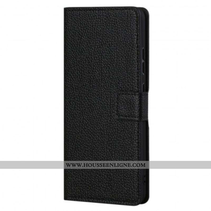 Housse Moto G41 / G31 Effet Cuir Grain Litchi