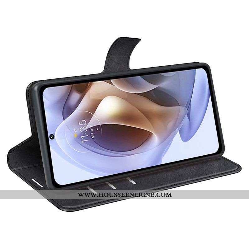 Housse Moto G41 / G31 Effet Cuir Slim Extrême