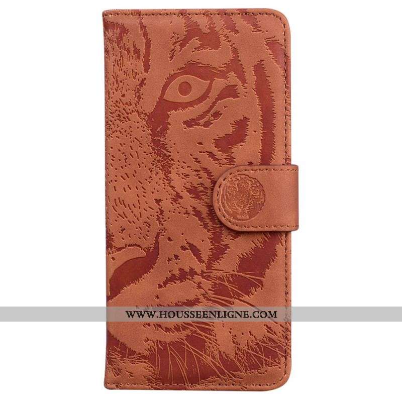 Housse Moto G41 / G31 Empreinte Face de Tigre