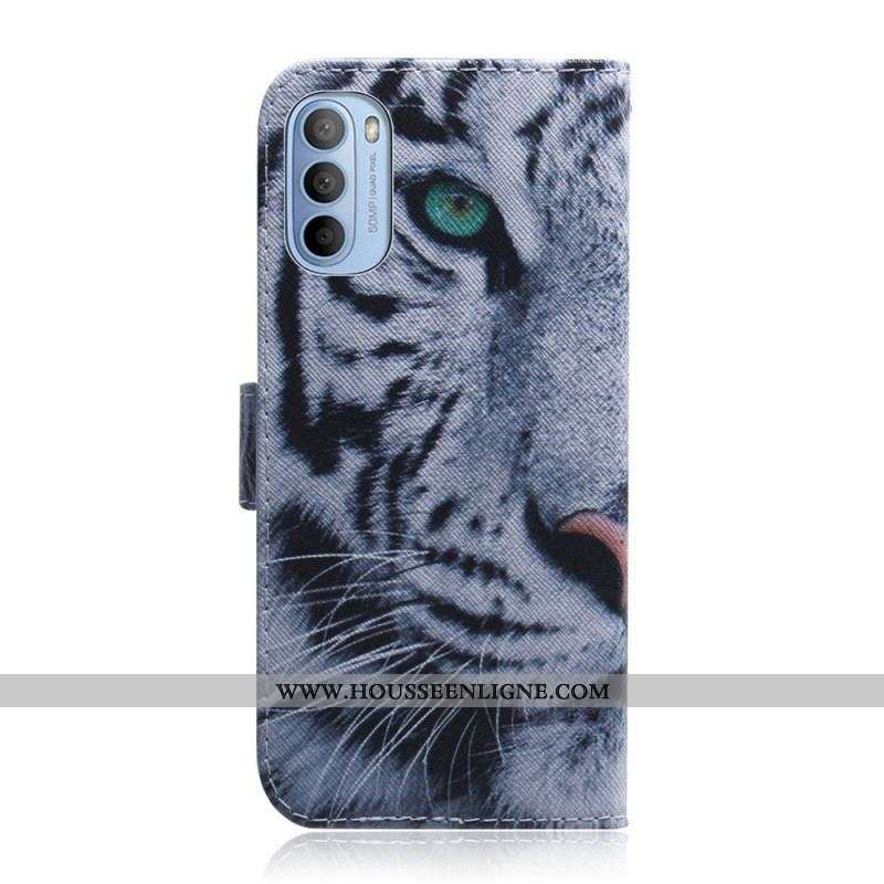 Housse Moto G41 / G31 Face de Tigre