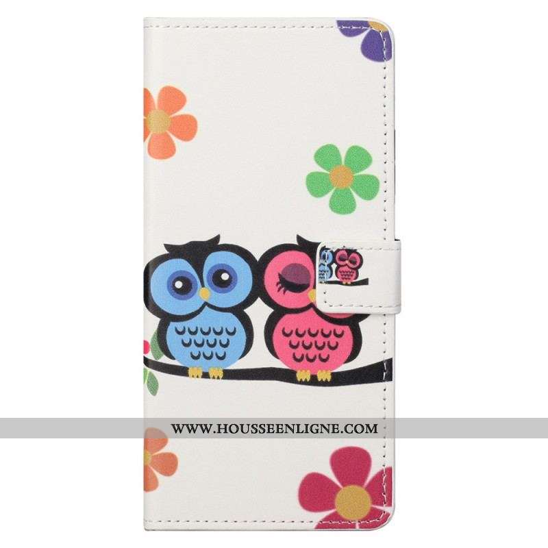 Housse Moto G41 / G31 Famille de Hiboux