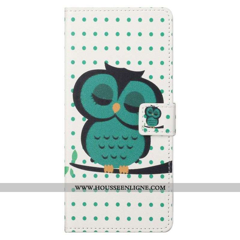 Housse Moto G41 / G31 Hibou Endormi