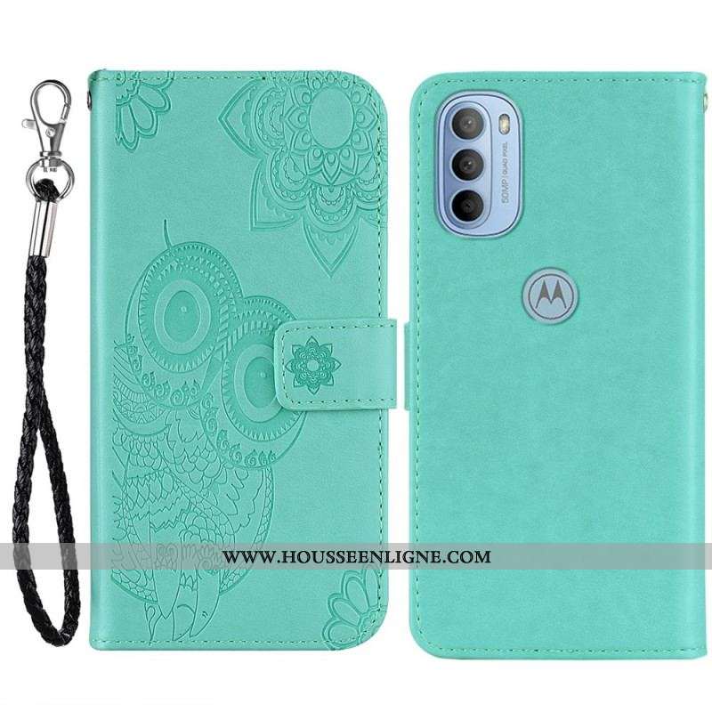 Housse Moto G41 / G31 Hibou Mandala