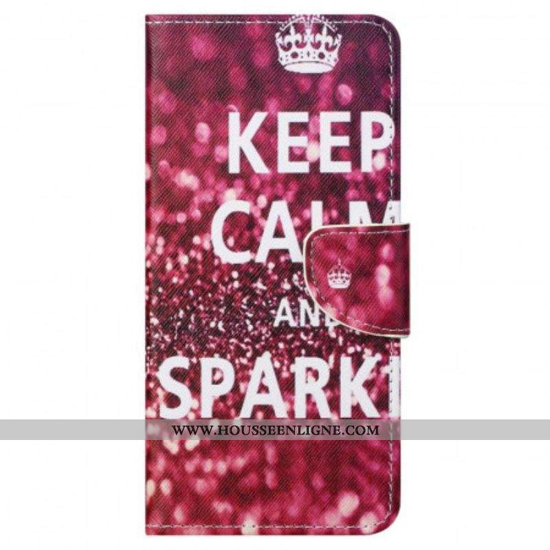 Housse Moto G41 / G31 Keep Calm and Sparkle