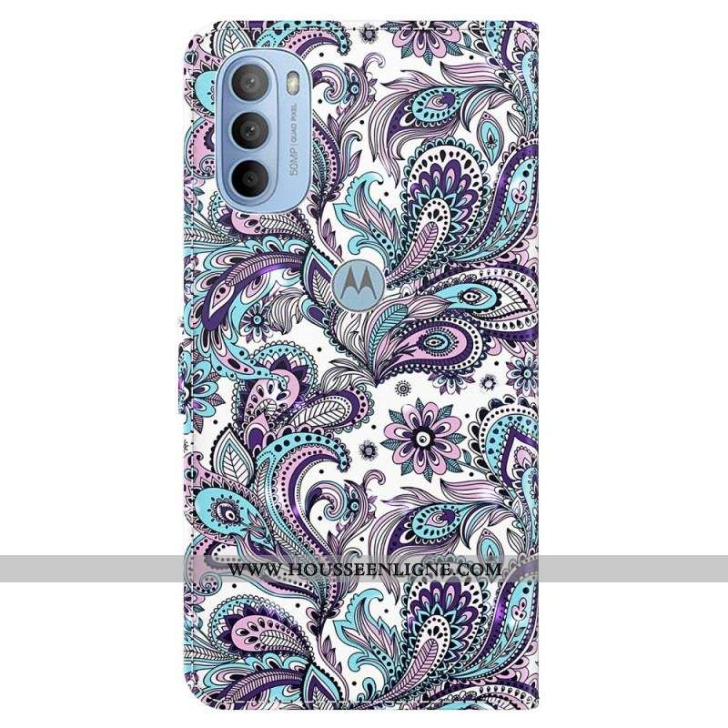 Housse Moto G41 / G31 Motif Cachemire