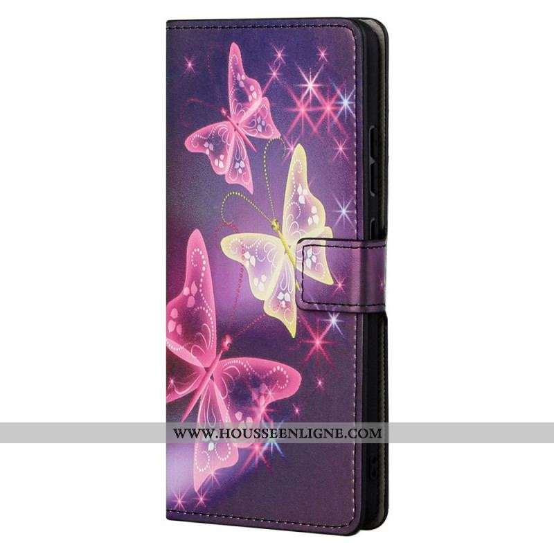 Housse Moto G41 / G31 Papillons et Fleurs