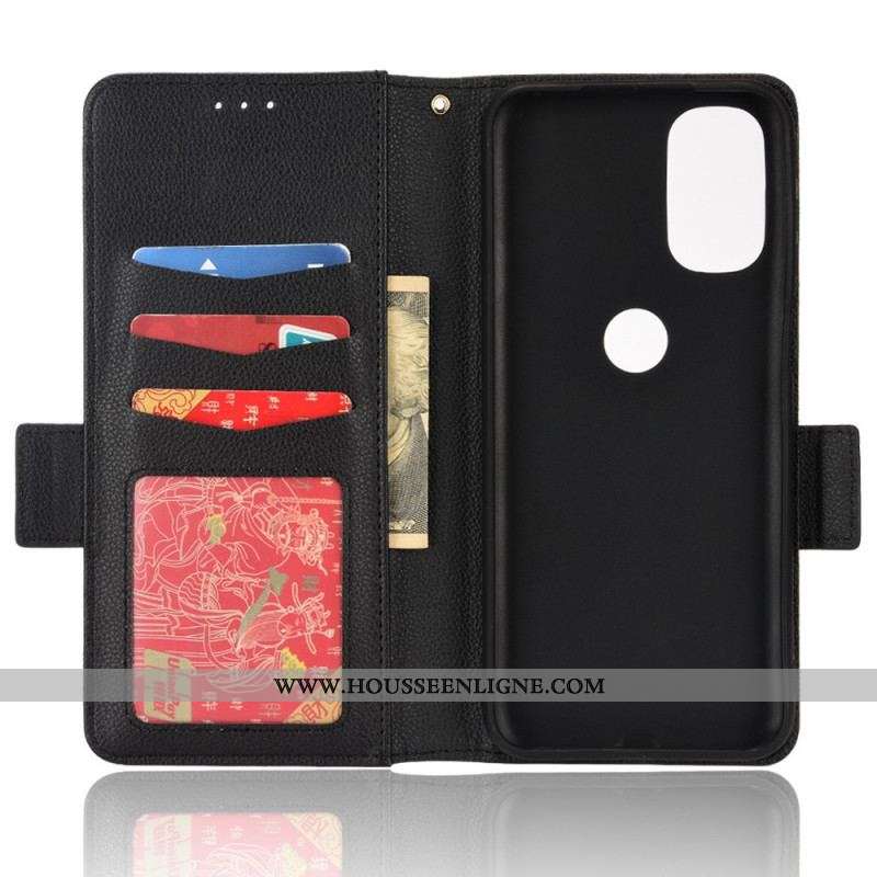 Housse Moto G41 / G31 Rabat Double Litchi New Colors