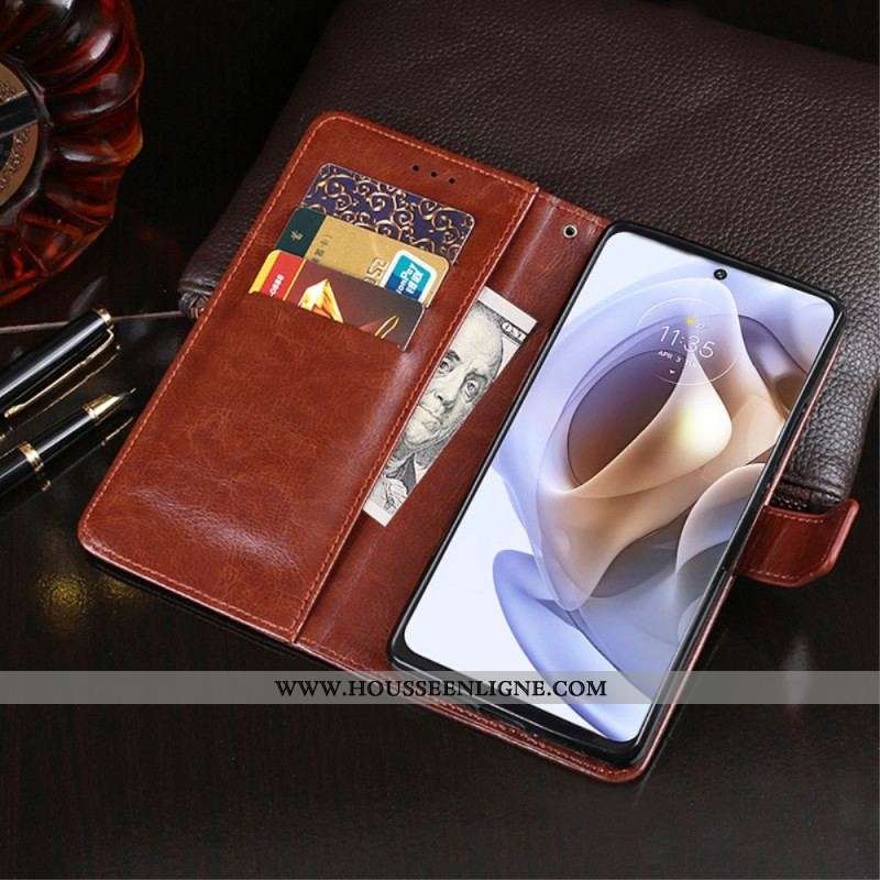 Housse Moto G41 / G31 Simili Cuir IDEWEI