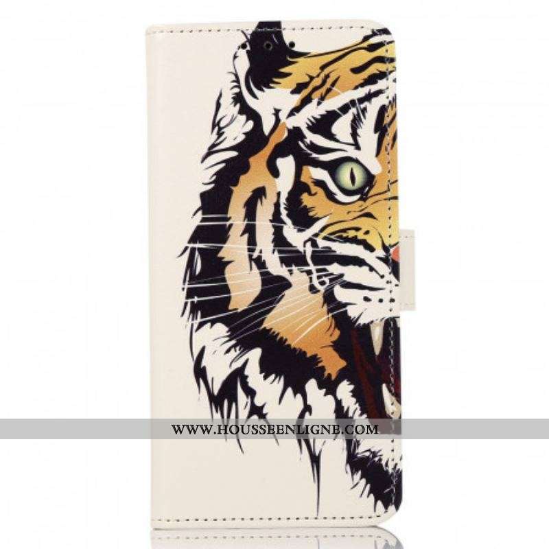 Housse Moto G41 / G31 Tigre Féroce