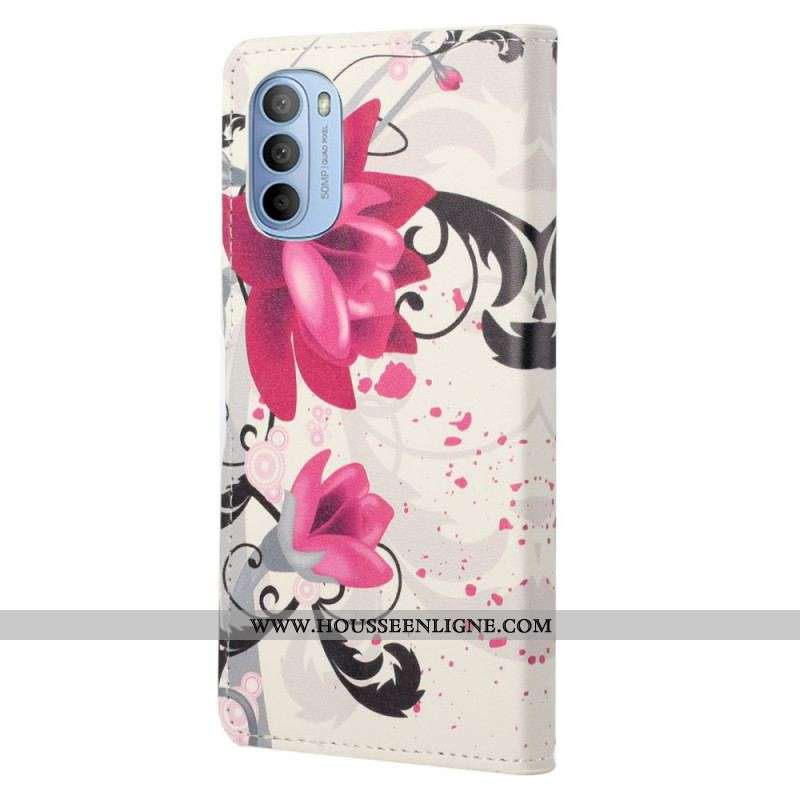 Housse Moto G41 / G31 Tropical Flowers