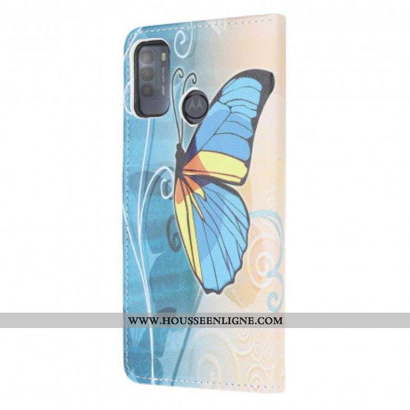 Housse Moto G50 Butterflies